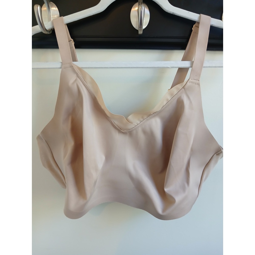 ThirdLove 40E Beige T-Shirt Bra Adjustable‎ Hook Eye Closure Comfort non padded